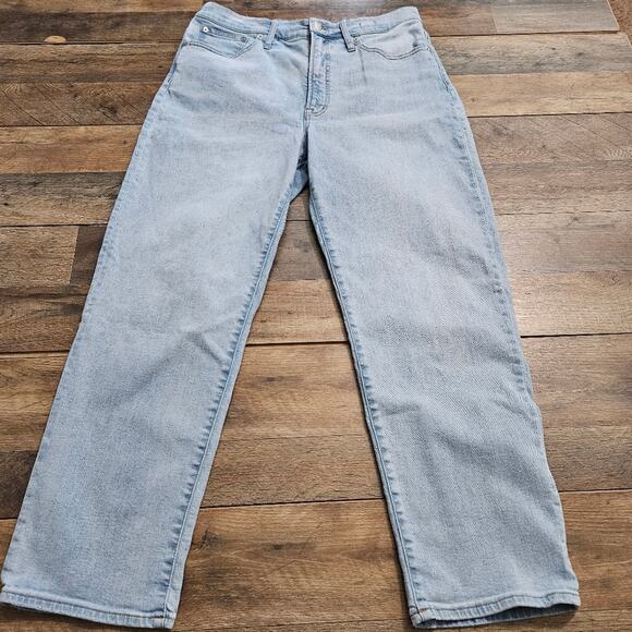 Madewell Jeans The Perfect Vintage Straight Jean Womens Size 32 Light Wash Denim - Picture 3 of 16